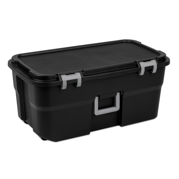 Black 22 Gallon Wheeled Storage Trunk N869151