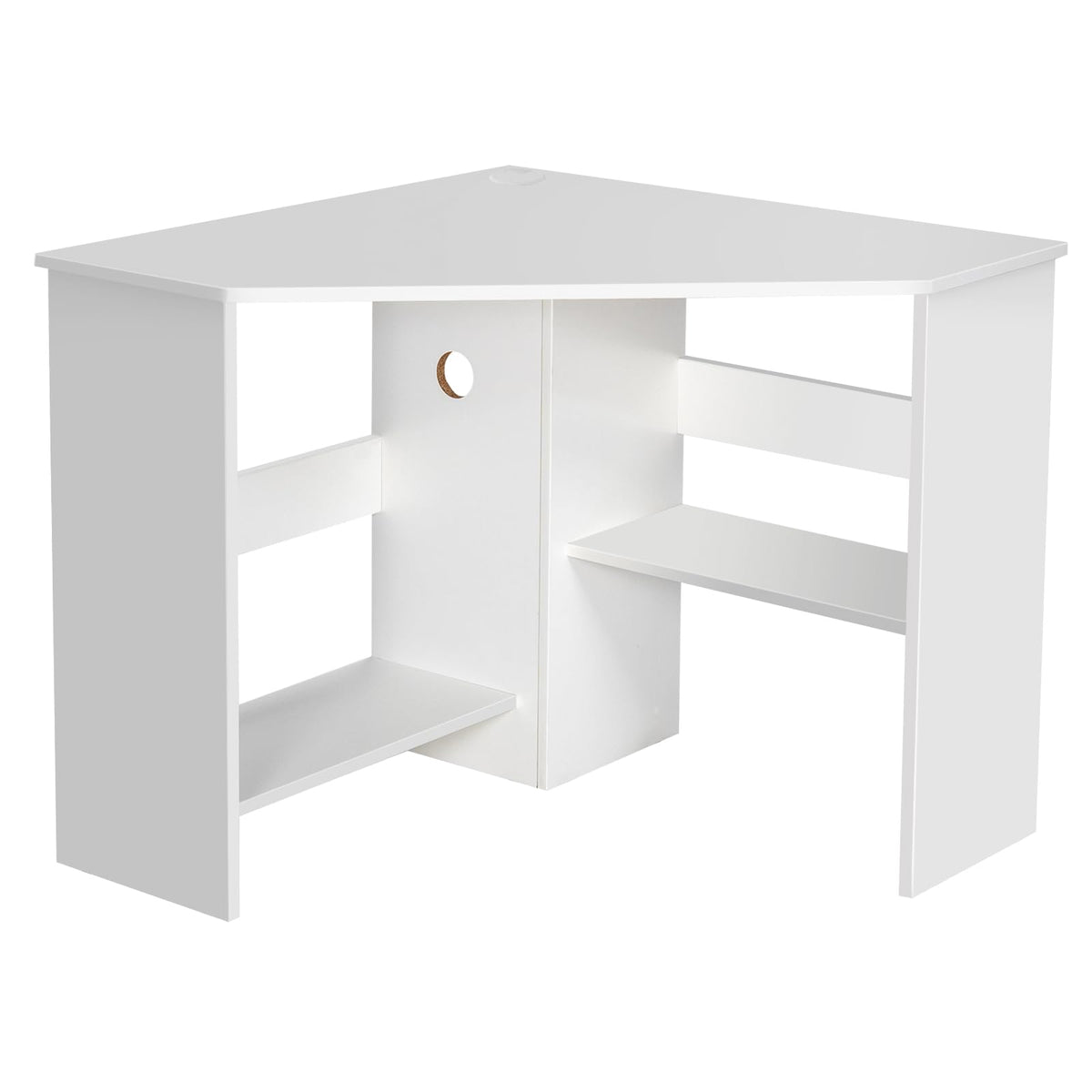 White Compact Corner Desk I982