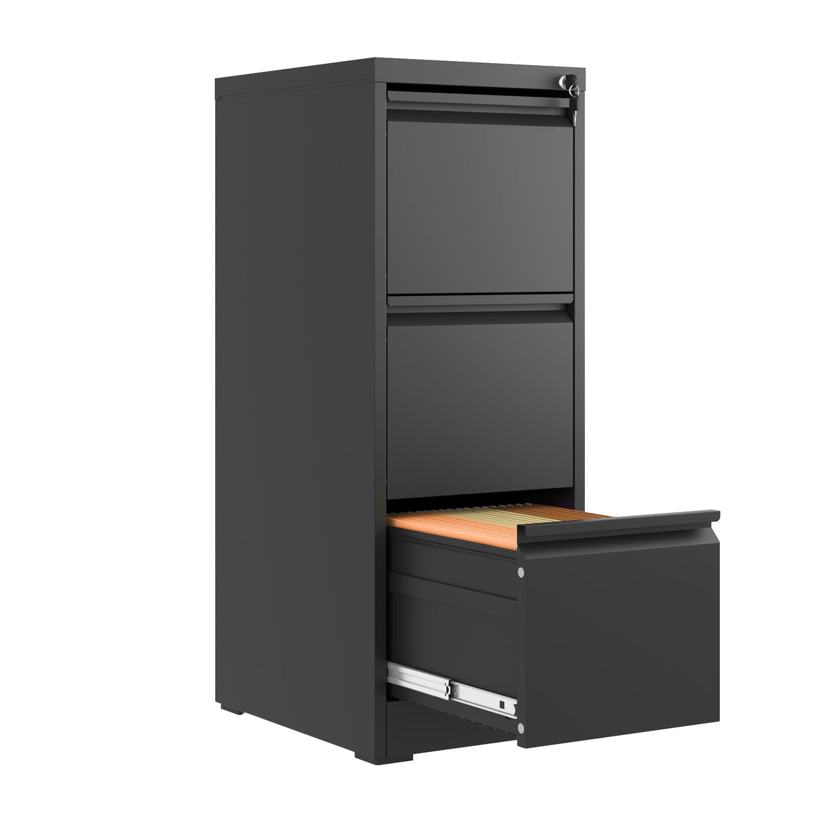 3 Drawer Metal File Cabinet with Lock D695272
