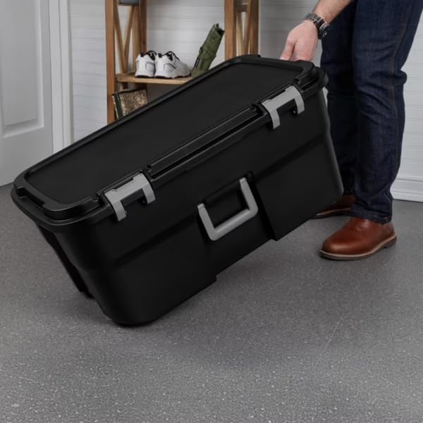 Black 22 Gallon Wheeled Storage Trunk N869151
