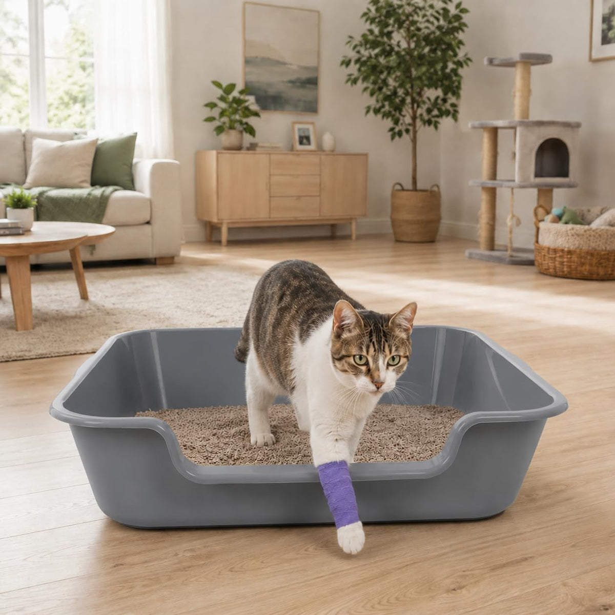 Extra Large Low Entry Cat Litter Box F1493