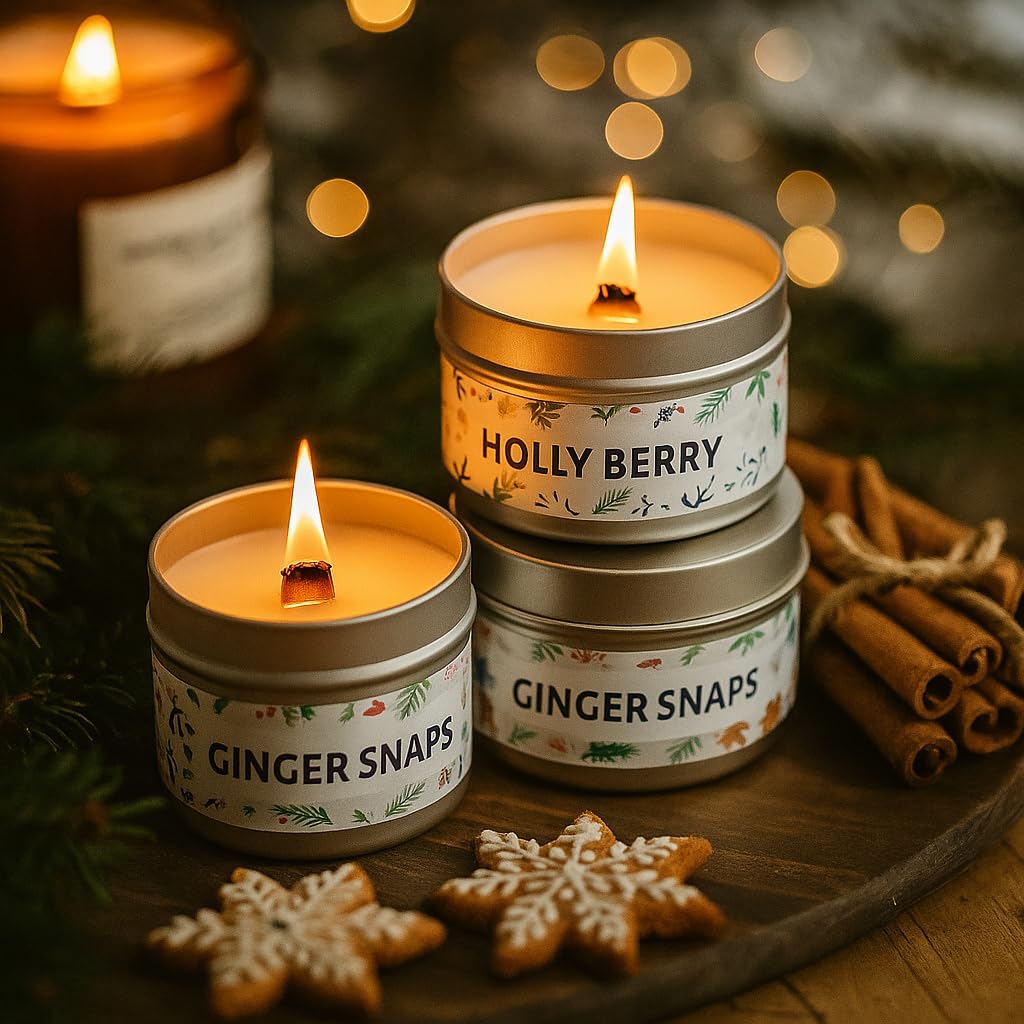 2 Pack Soy Wax Wood Wick Candles Q638785