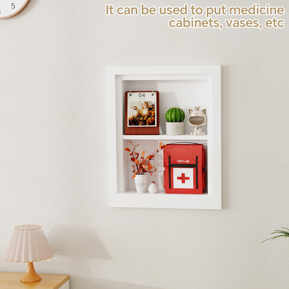 Solid Wood 14 X 18 Recessed Medicine Cabinet T214373