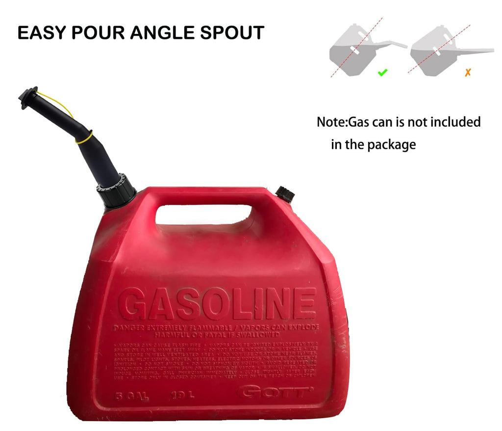 Gas Can Spout Replacement Kit with Gaskets Vent Cap Black 3 Kit A932417