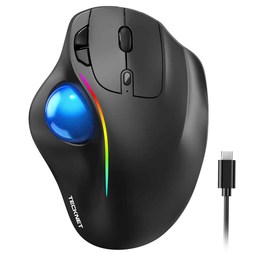Wireless Bluetooth Ergonomic Trackball Mouse Q780