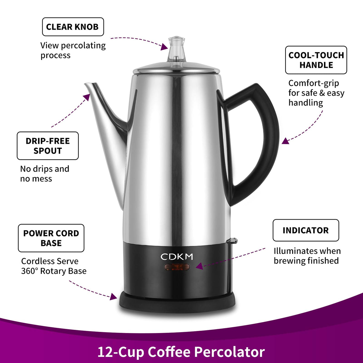 12-Cup Electric Percolator L4340