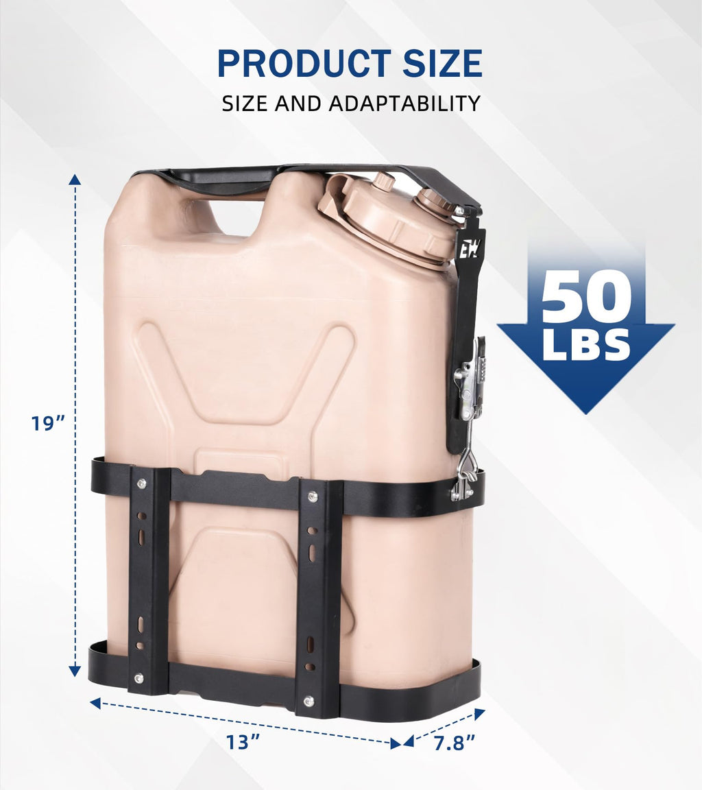 5 Gallon Water Container Mount Holder with Combination Lock P195