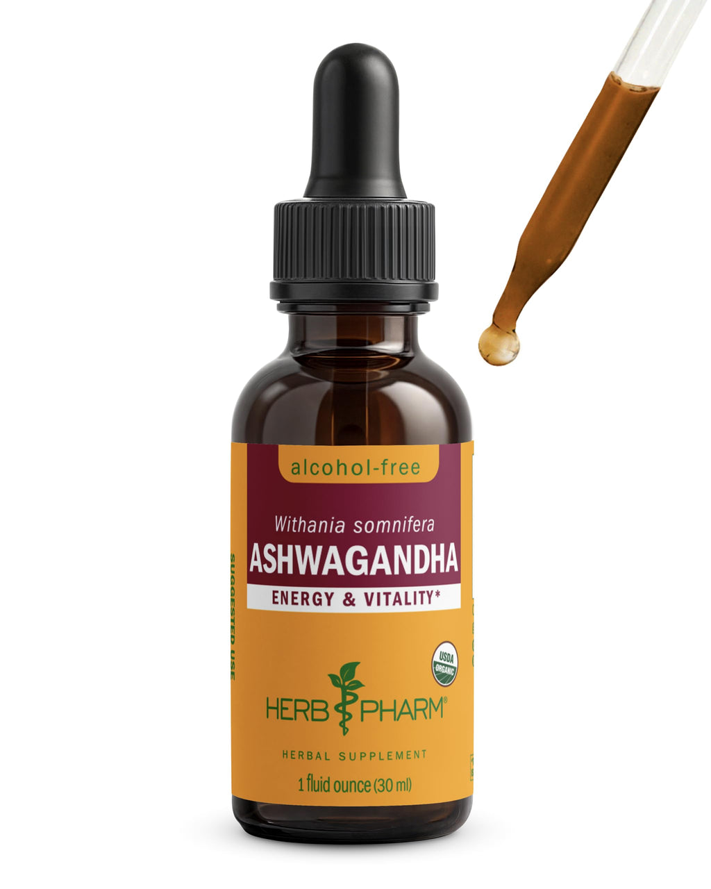 Organic Alcohol-Free Ashwagandha Liquid Extract 1 Oz S8861