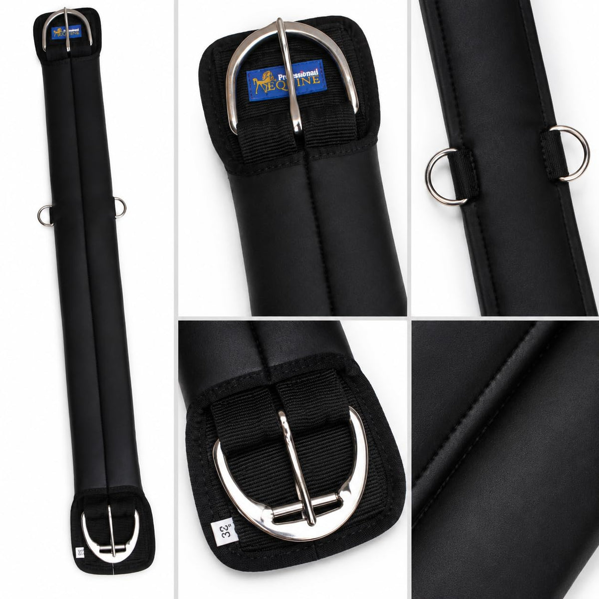 Neoprene Anti-Slip Saddle Cinch Girth Black X10997