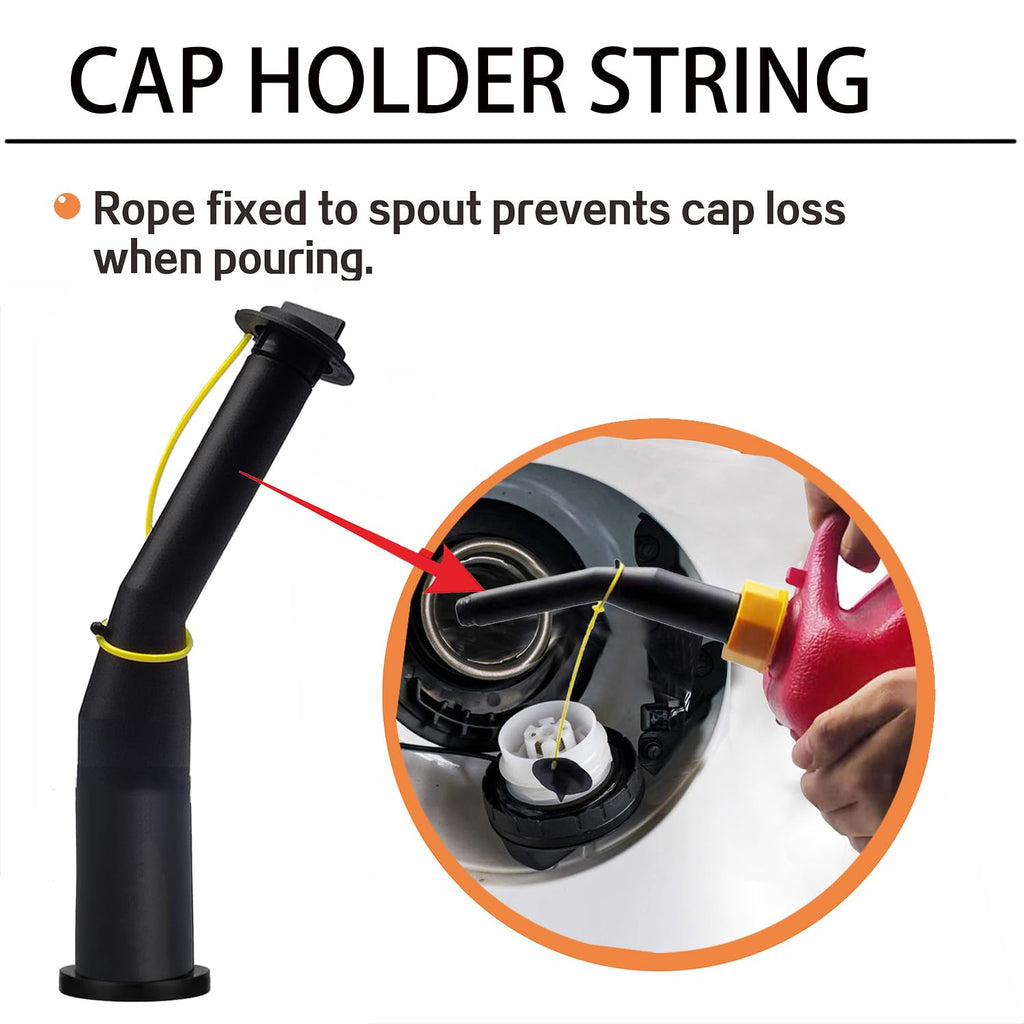 Gas Can Spout Replacement Kit with Gaskets Vent Cap Black 3 Kit A932417