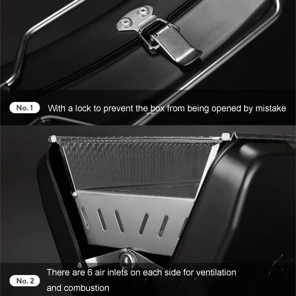 Foldable Portable Stainless Steel Charcoal BBQ Grill S6555