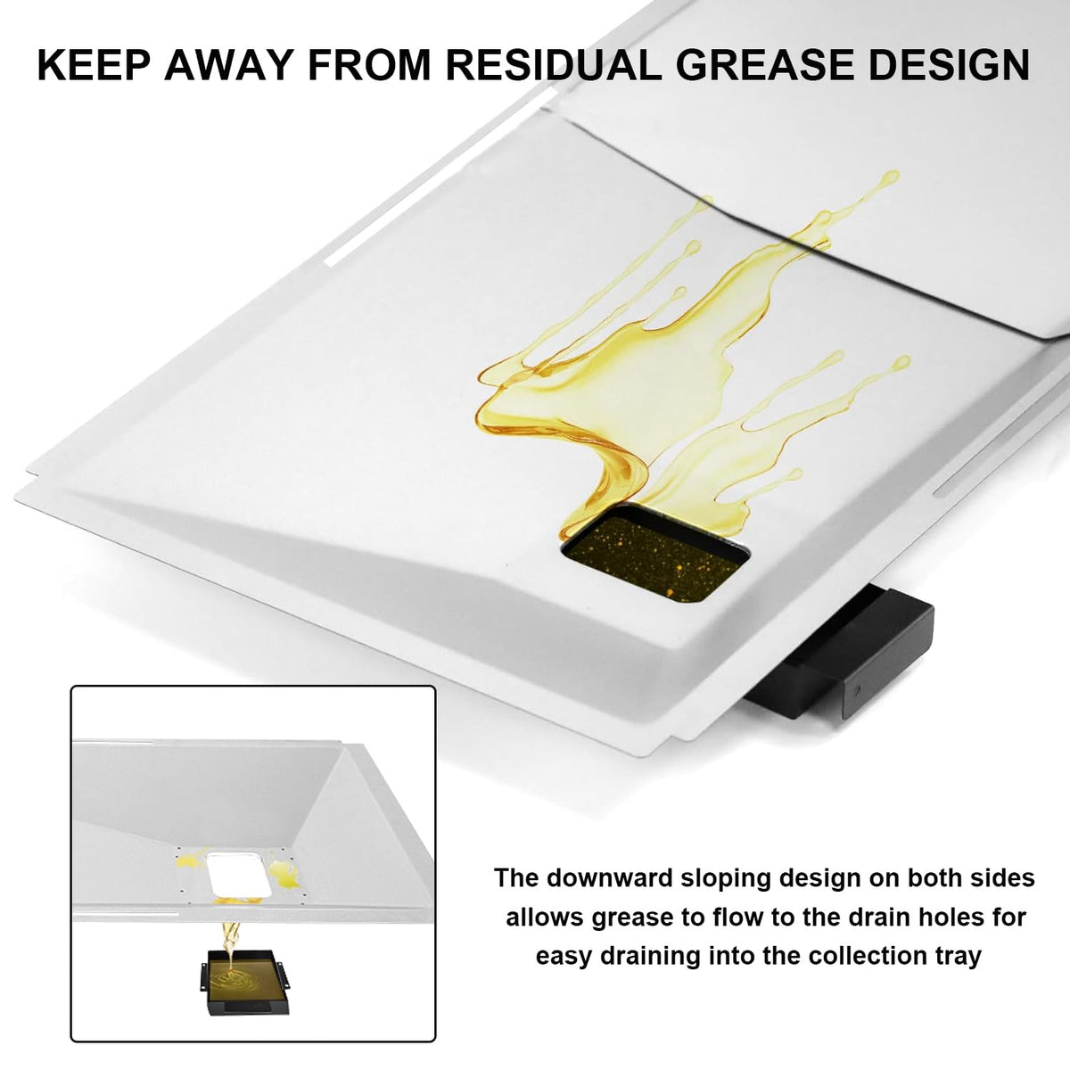 Adjustable Grease Tray for Gas Grills M4595