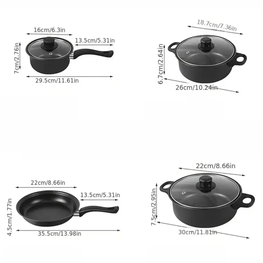 12 Piece Non Stick Maifan Stone Cookware Set Z475