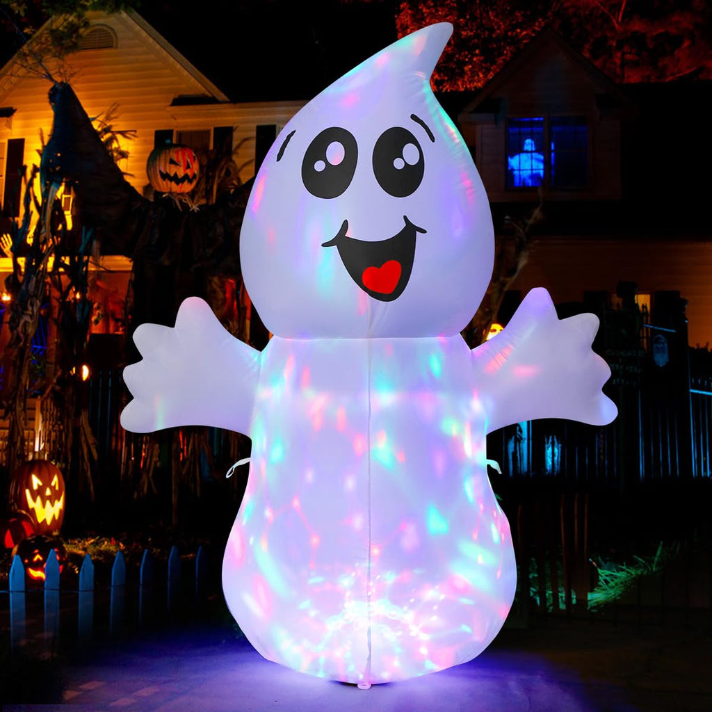 5 FT Inflatable Ghost Outdoor Decoration with Built-in LEDs B412789