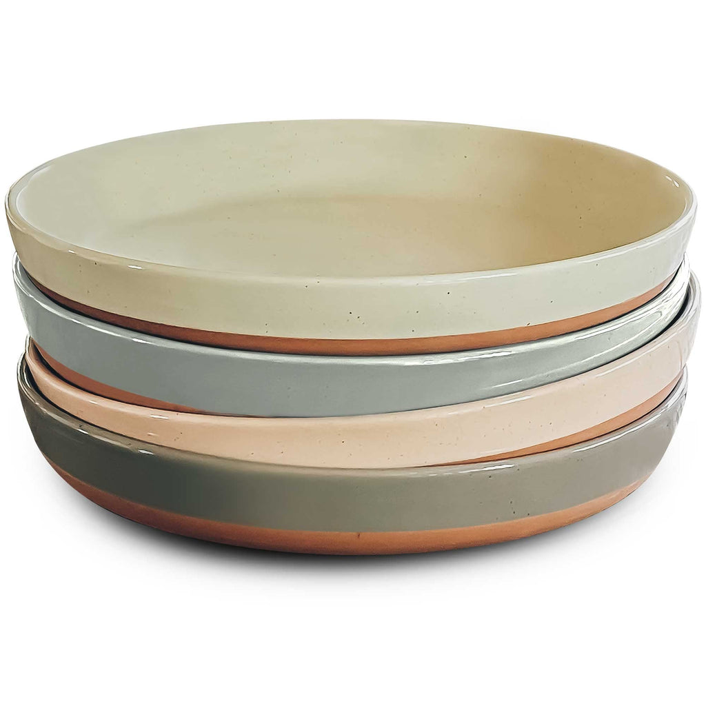 Ceramic Pasta Bowl Set of 4-35oz Microwave Safe A398