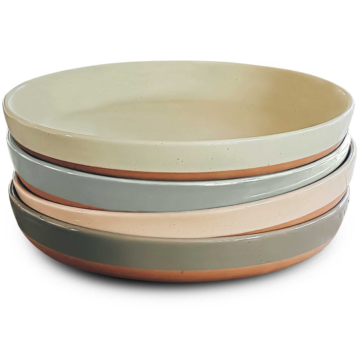 Ceramic Pasta Bowl Set of 4-35oz Microwave Safe A398