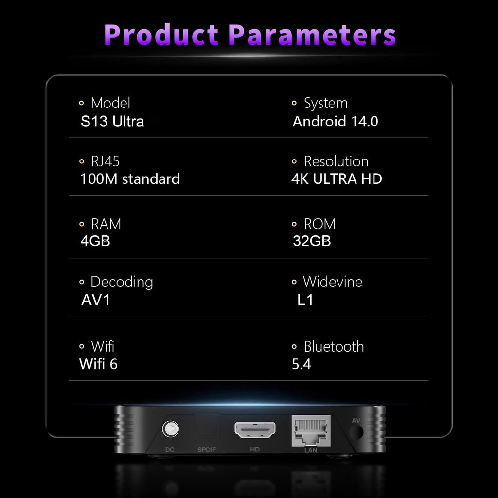Android TV Box 4K Streaming Device R7532