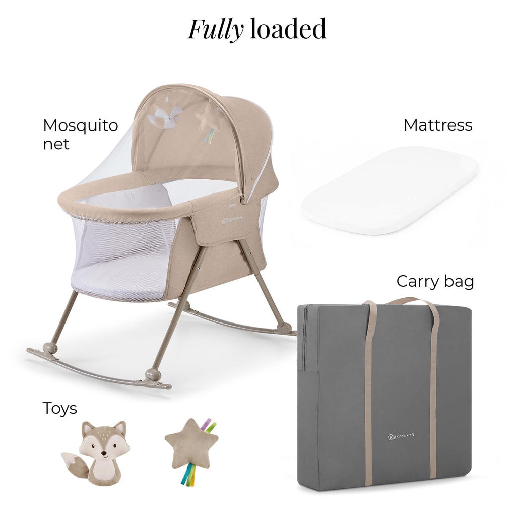 Beige Travel Bassinet T530618