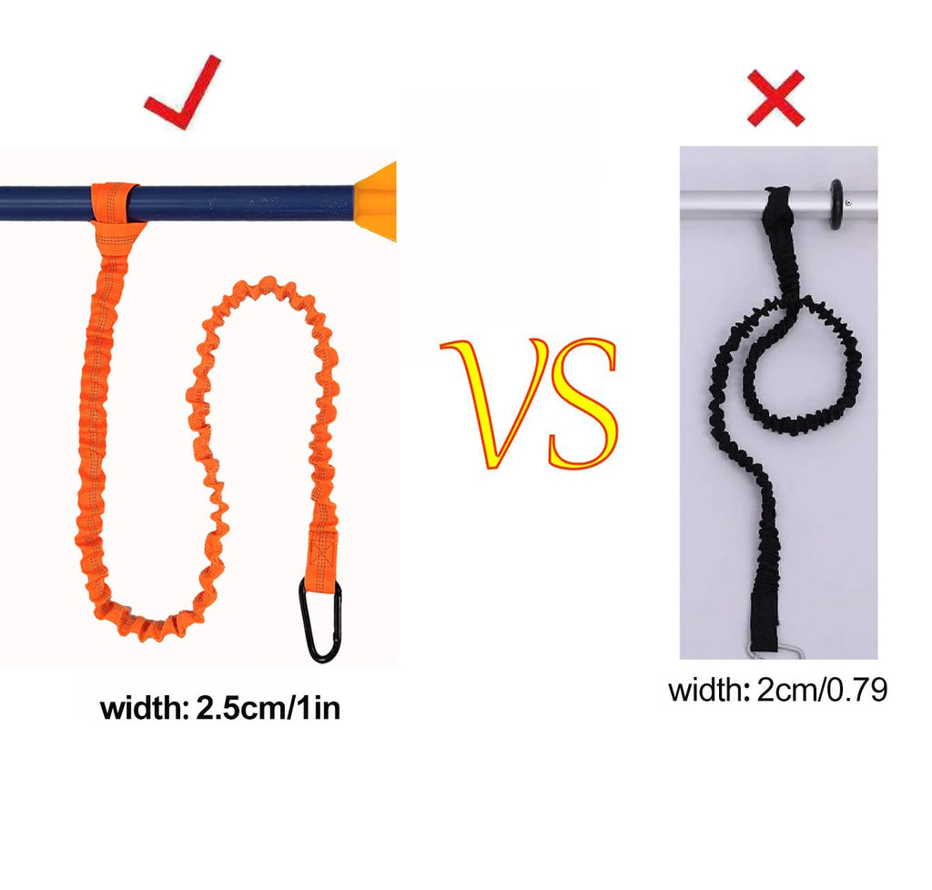 2 Pack Stretchable Paddle Leash with Carabiner Q24939