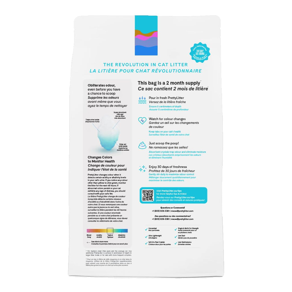 Unscented Non-Clumping Crystal Cat Litter 8 lbs L904485