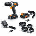 18V Cordless 3/8 in. Drill Driver & Hole Saw Kit with Battery and Charger N85780