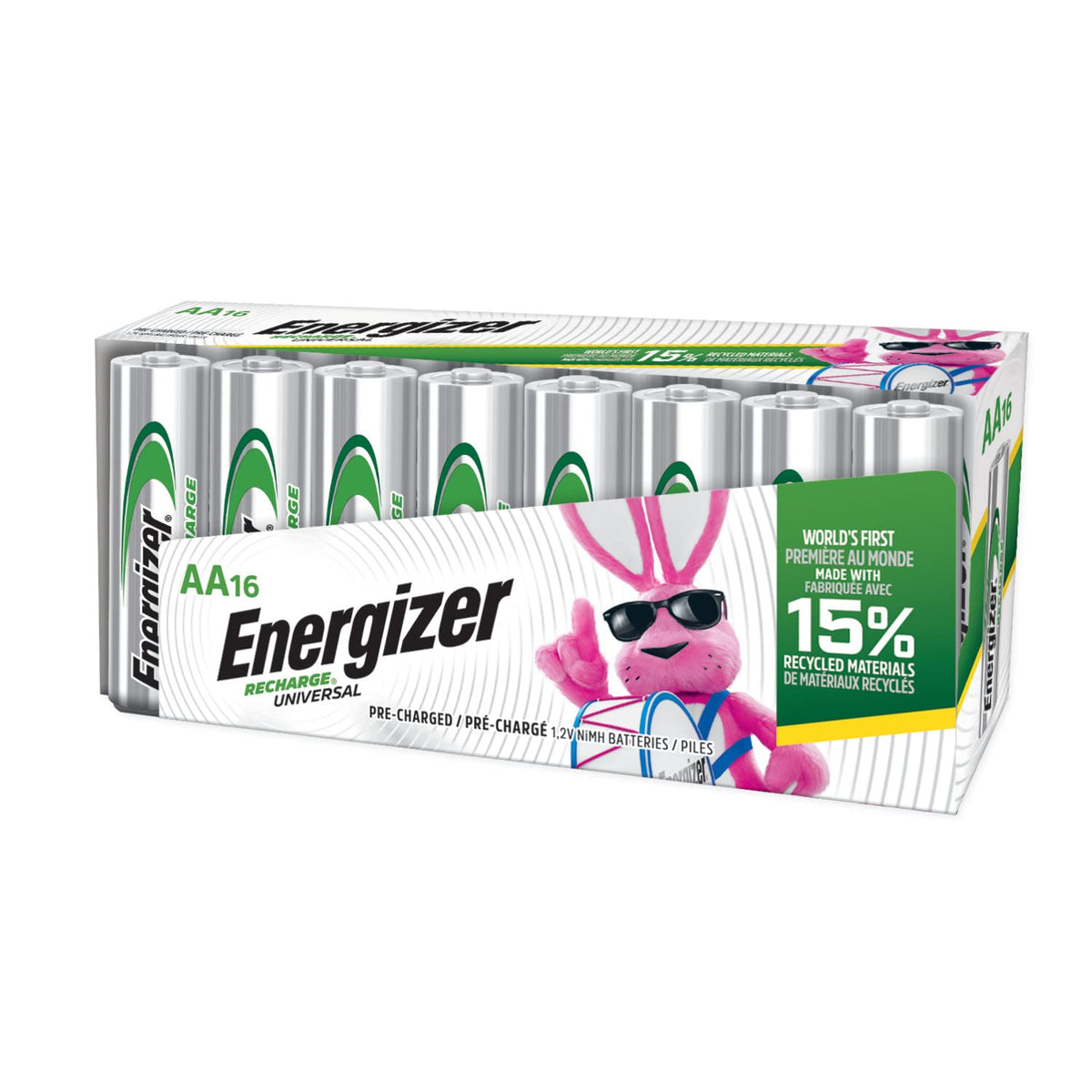 AA and D Rechargeable Batteries 18 Count V106071