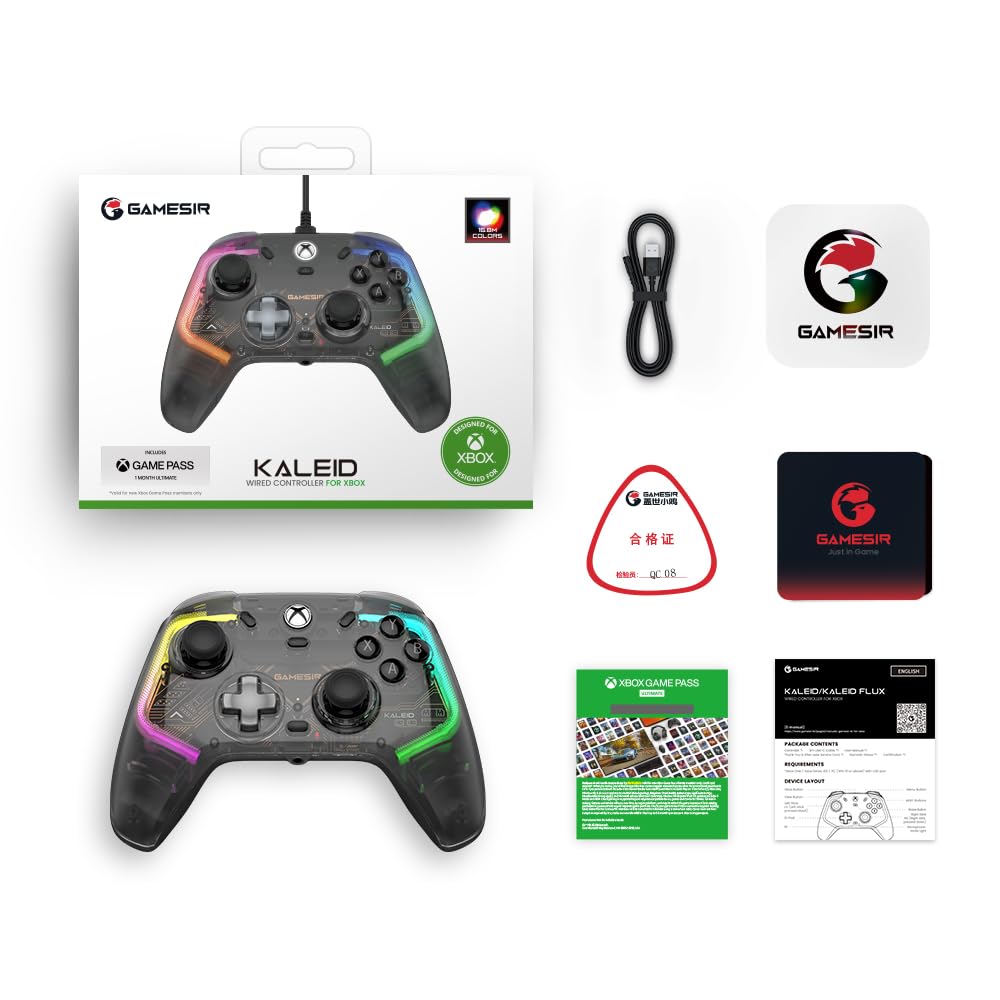 Wired Gaming Controller with Hall Effect Joysticks Y244976