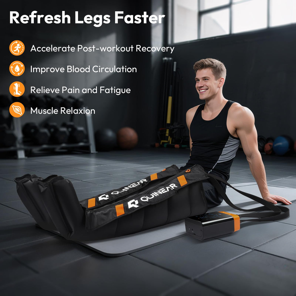 Cordless Compression Boots Leg Massager E35591