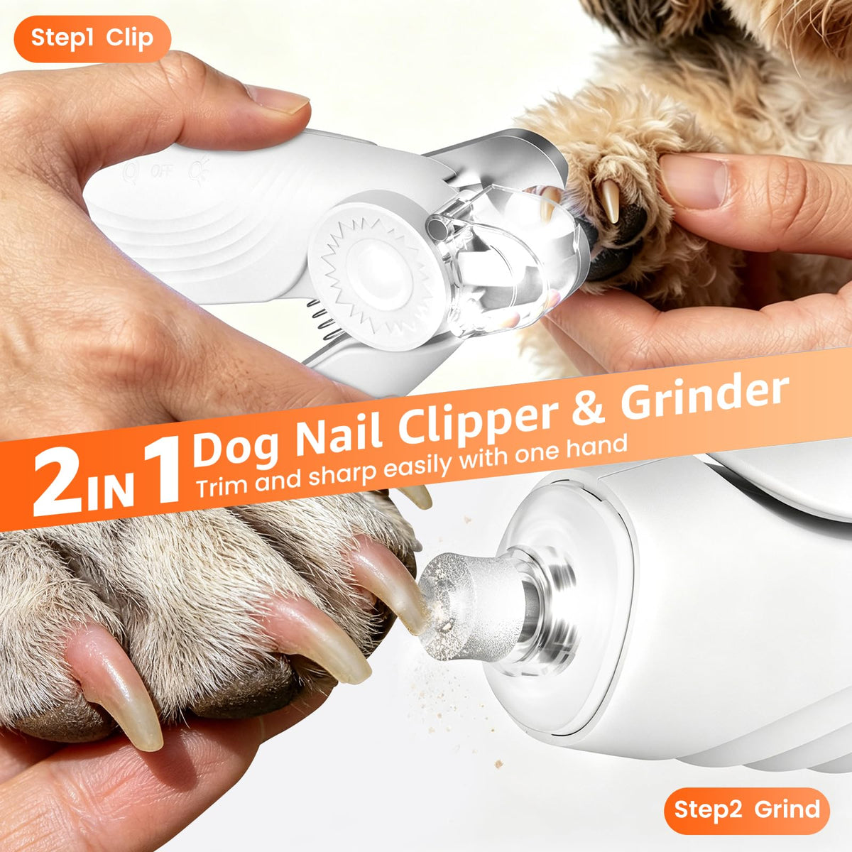 2-in-1 Dog & Cat Nail Clippers and Grinder F334989