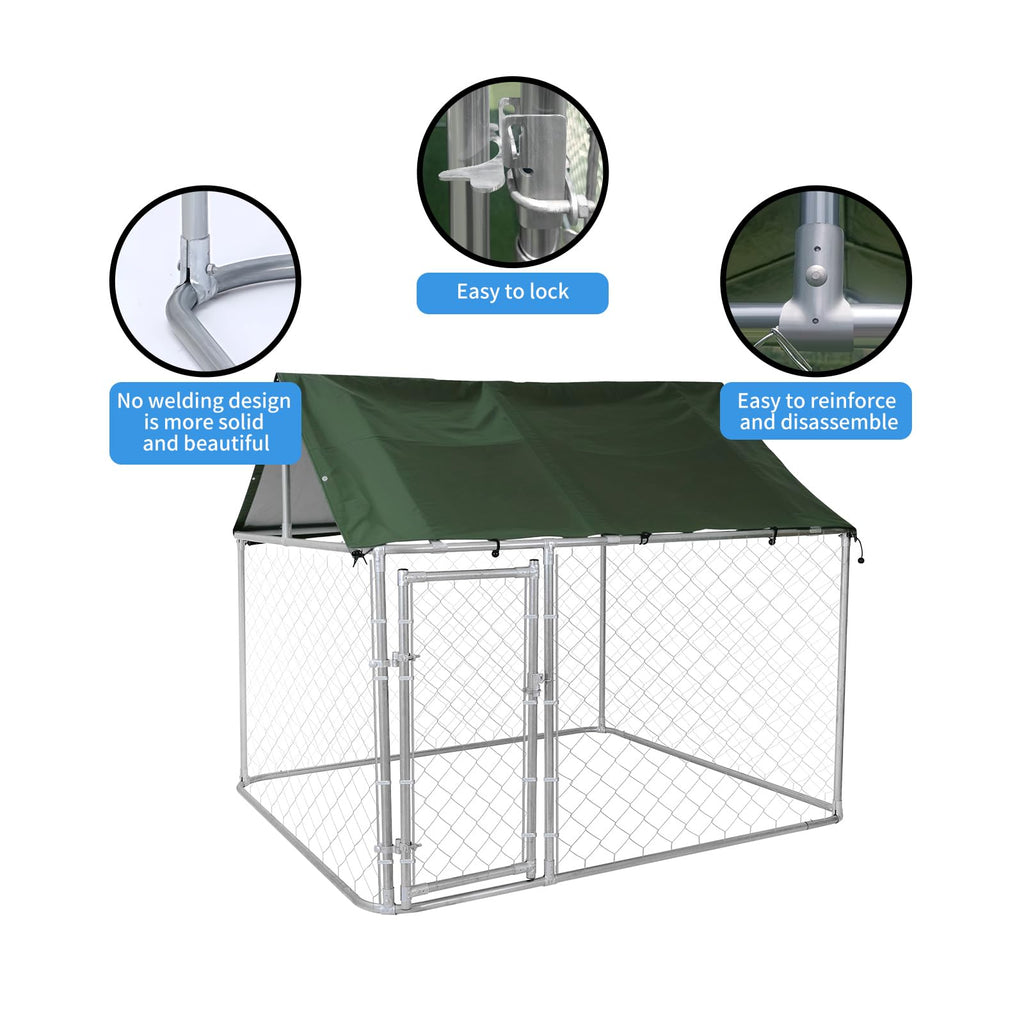 80"x80"x70" Outdoor Dog Kennel X330856