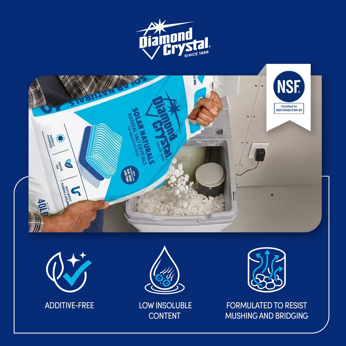 6 Pack Water Softener Salt, 40 lbs C26787