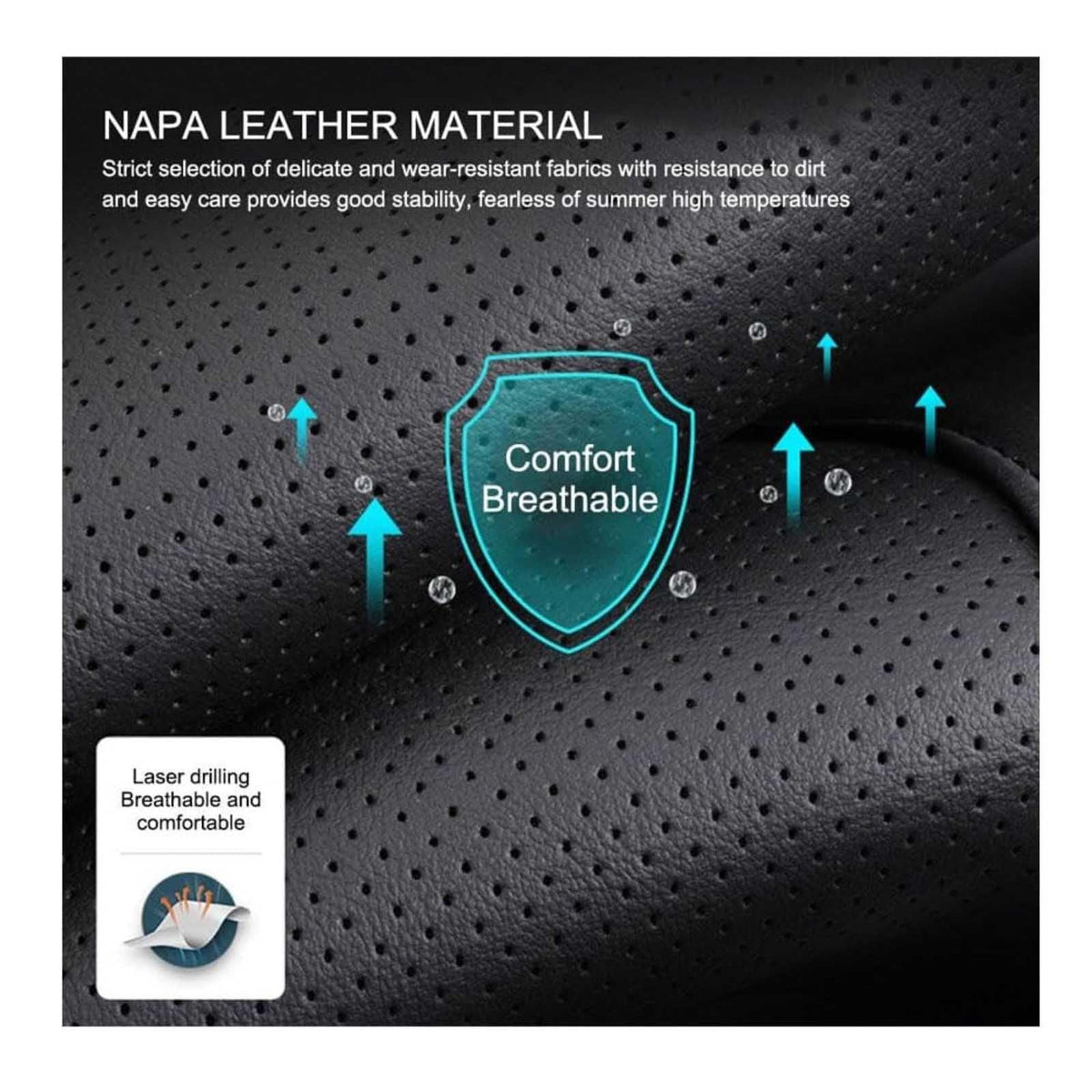 Wedge Shaped Memory Foam Car Seat Cushion P22506