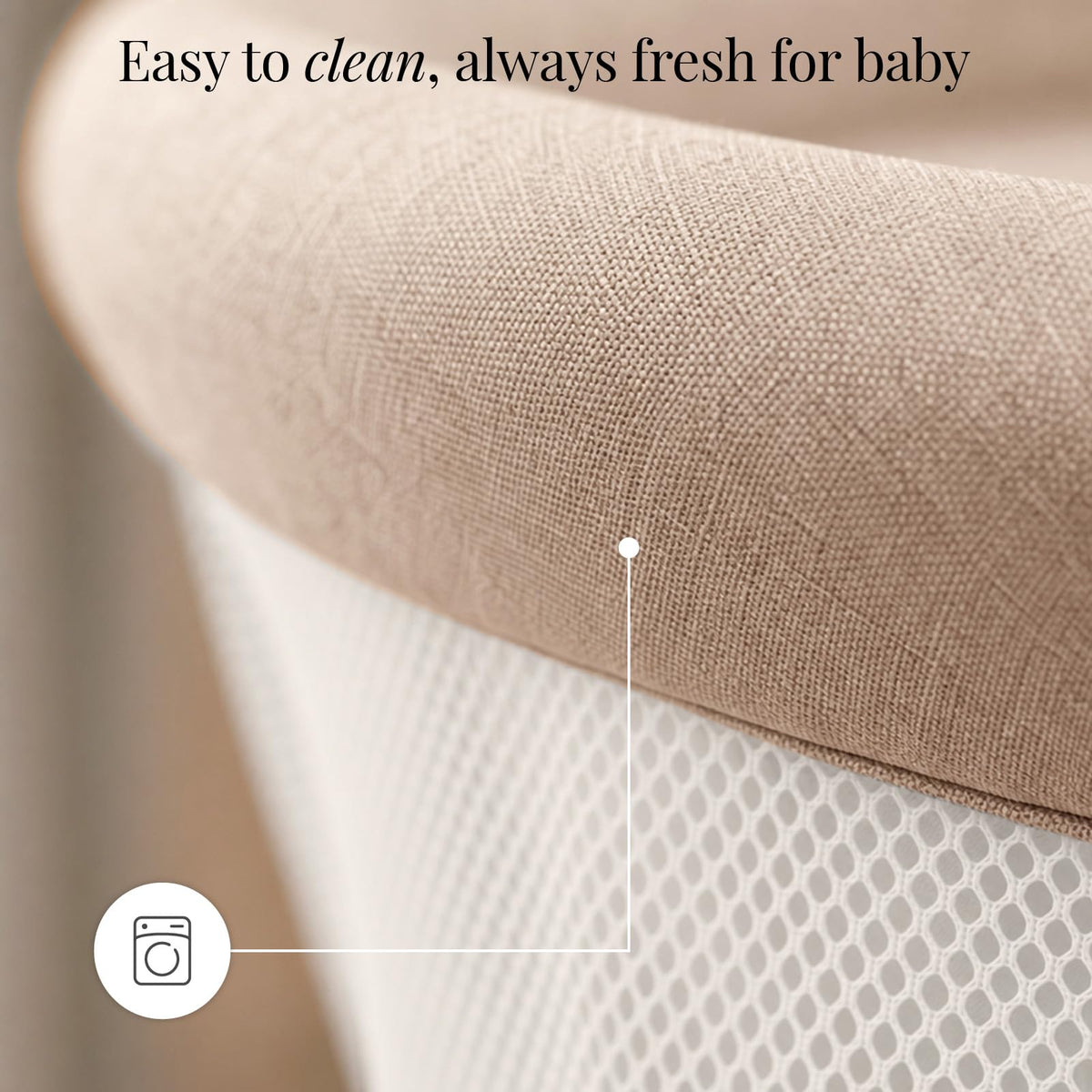 Beige Travel Bassinet T530618