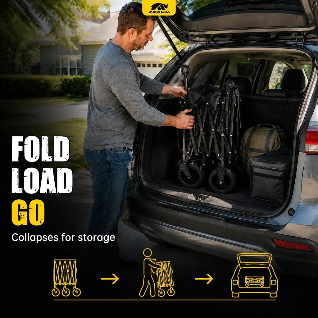 Folding Dog Wagon with Ramp D189