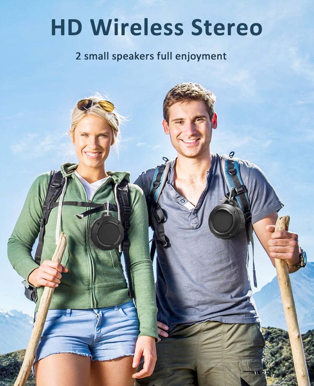 Waterproof Bluetooth Portable Mini Speaker with Subwoofer H131