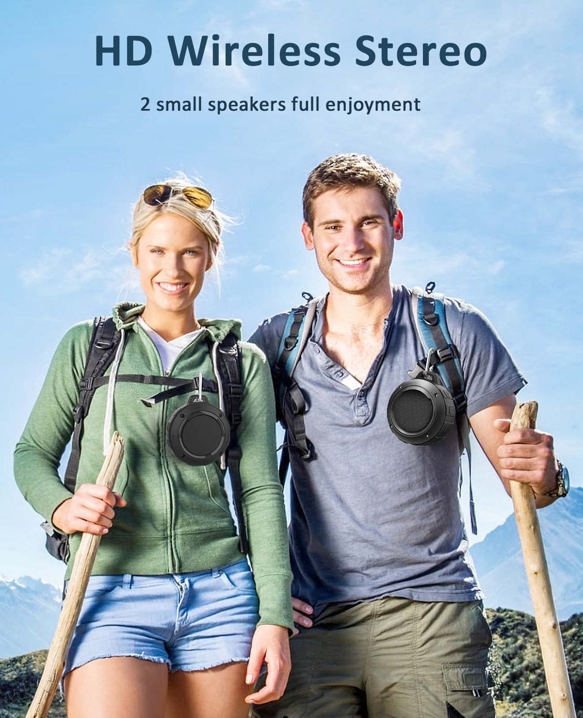 Waterproof Bluetooth Portable Mini Speaker with Subwoofer H131