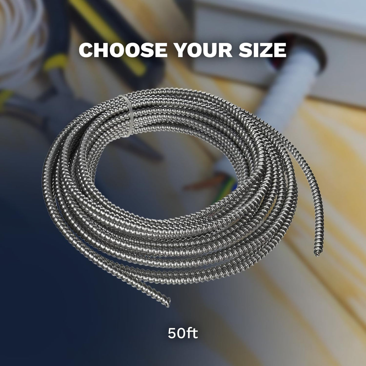 10/3 Metal Clad Aluminum Armor Cable 100 Ft S2503