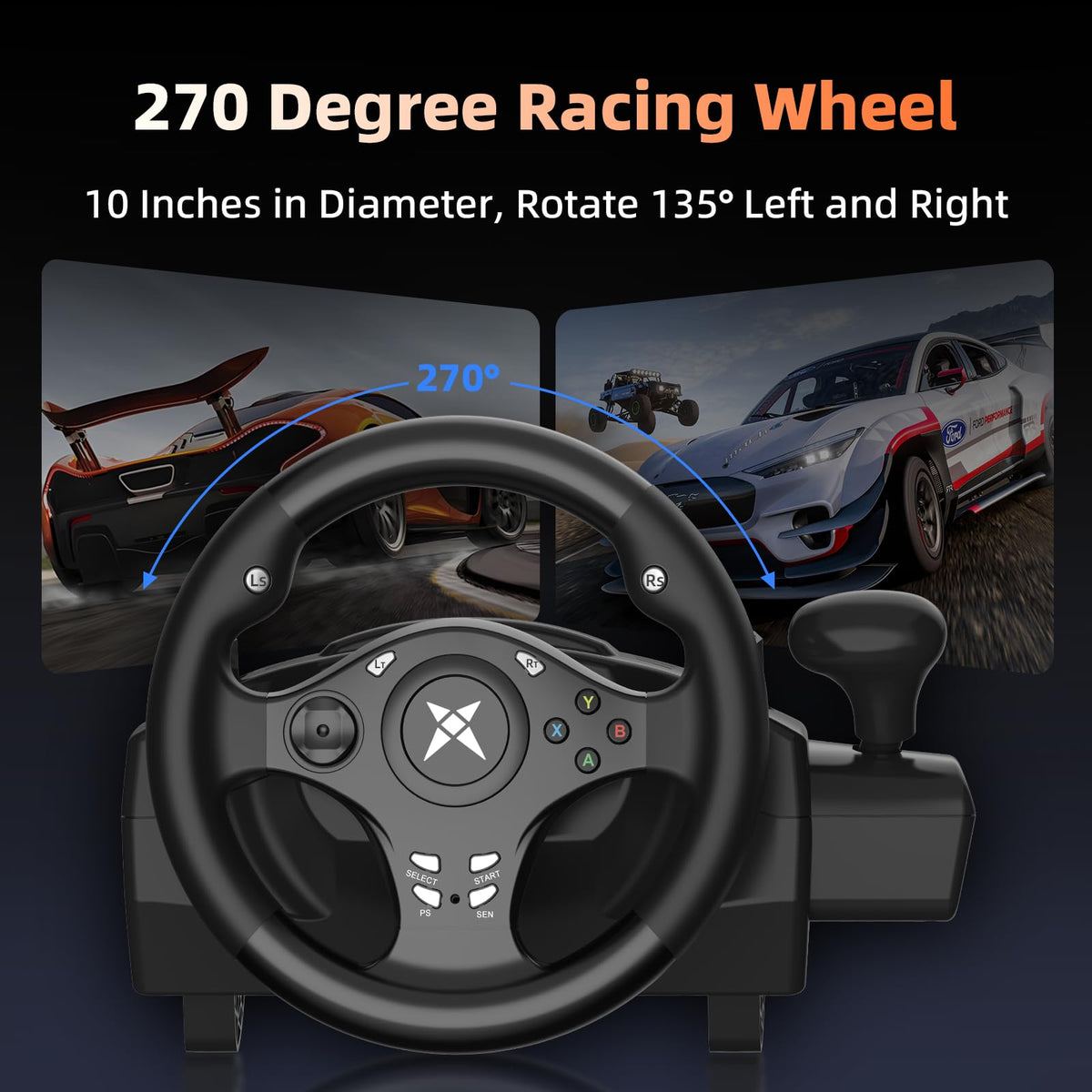 Gaming Steering Wheel with Pedals L632590