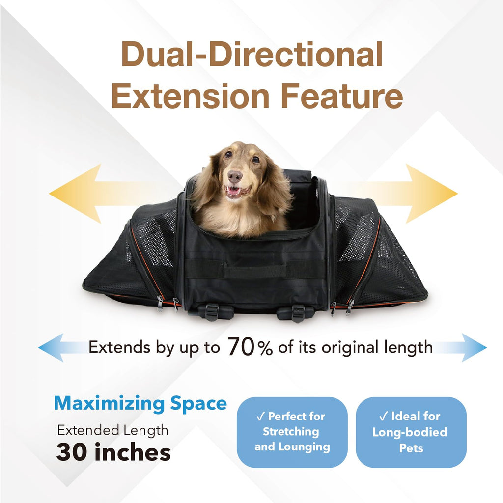 Expandable Pet Carrier for Dogs and Cats R8390