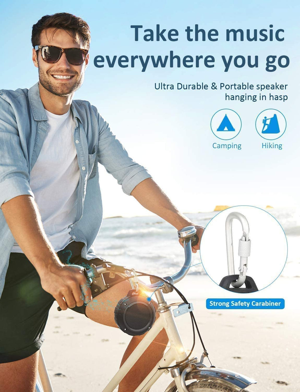 Waterproof Bluetooth Portable Mini Speaker with Subwoofer H131