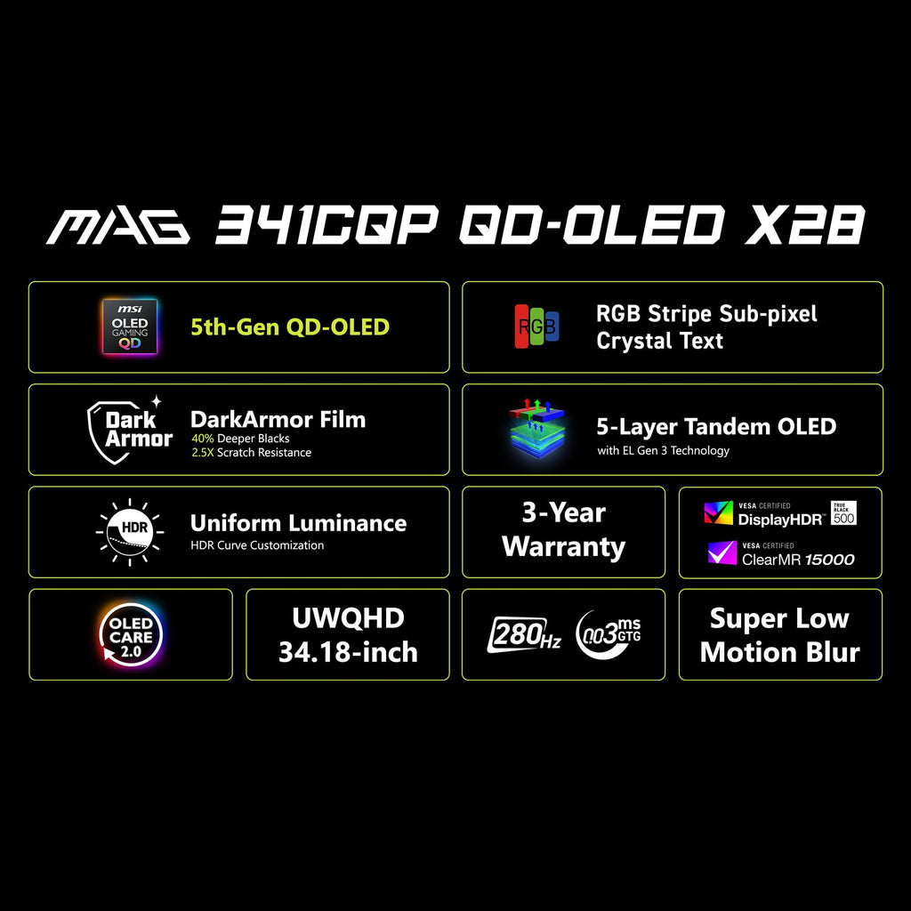 34" UWQHD QD-OLED Monitor S733653