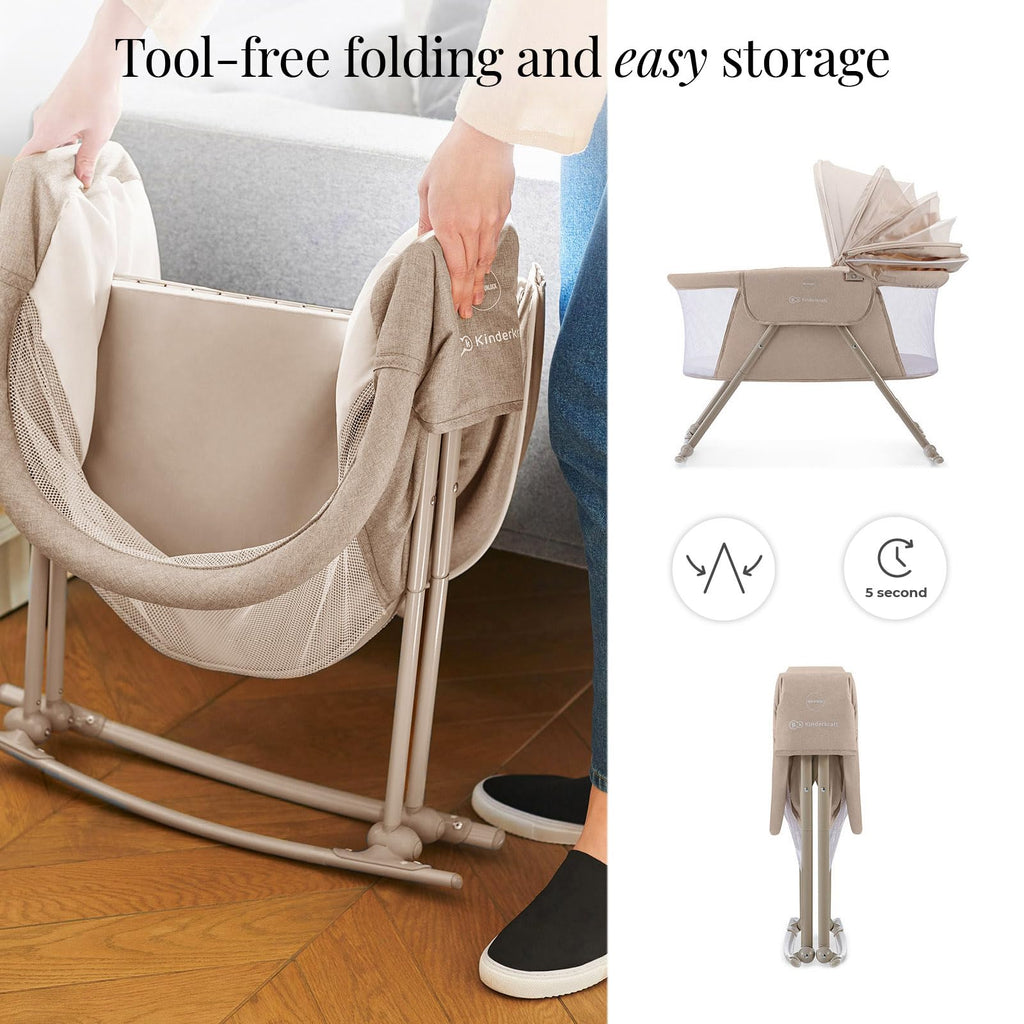 Beige Travel Bassinet T530618
