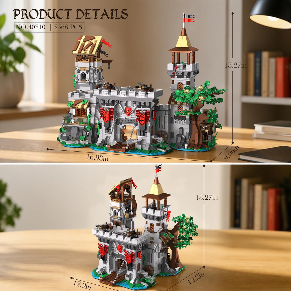 Building Set, 2 in 1 Architecture Model Kit Q378