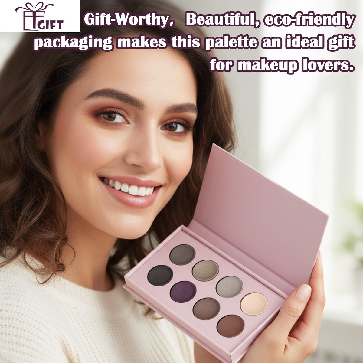 8 Color Nude Smokey Baked Matte Eyeshadow Palette O9510