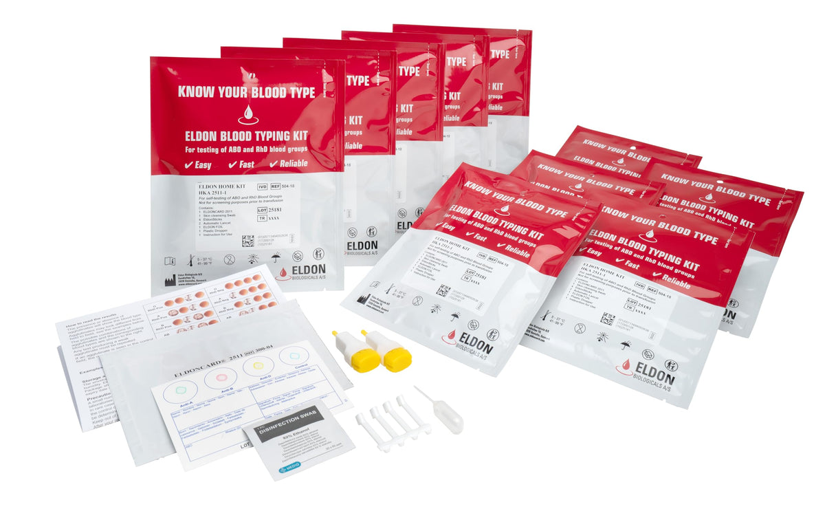 Blood Typing Kit 10 Test Pack J644068