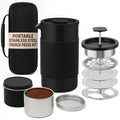 12 oz Double Wall Insulated Travel French Press Coffee Maker Set F834