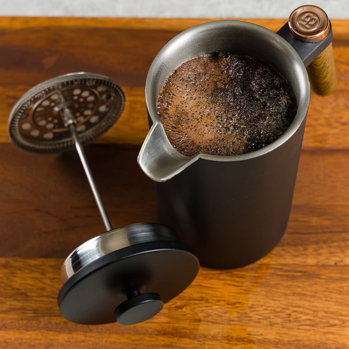 Double-Wall French Press & Carafe, Stainless Steel C639868
