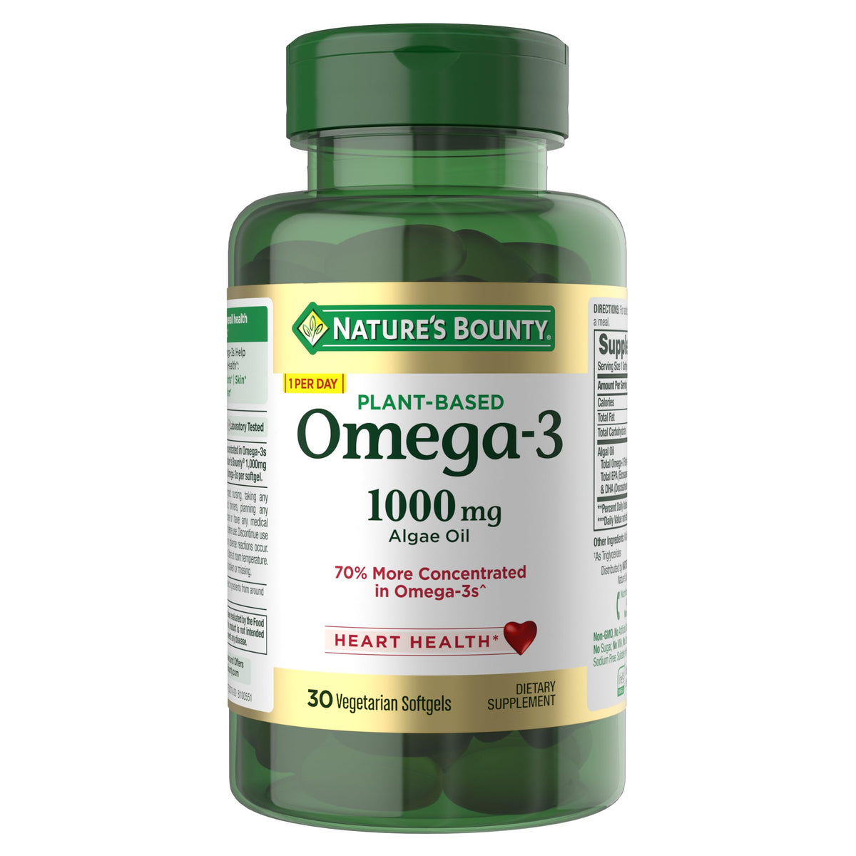 Plant-Based Omega 3 Fatty Acid Supplement 30 Ct P822