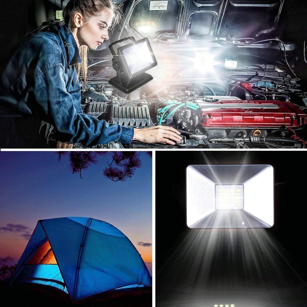 30W 2000 Lumens LED Work Light with Magnetic Base F4789