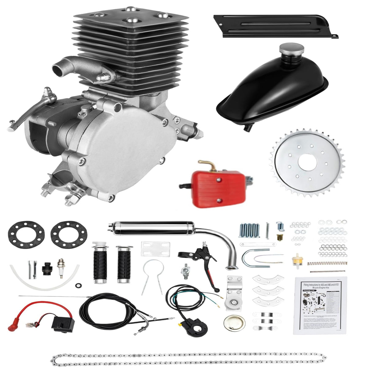100CC 2 Stroke Bicycle Engine Kit with Air-cooling System G375270